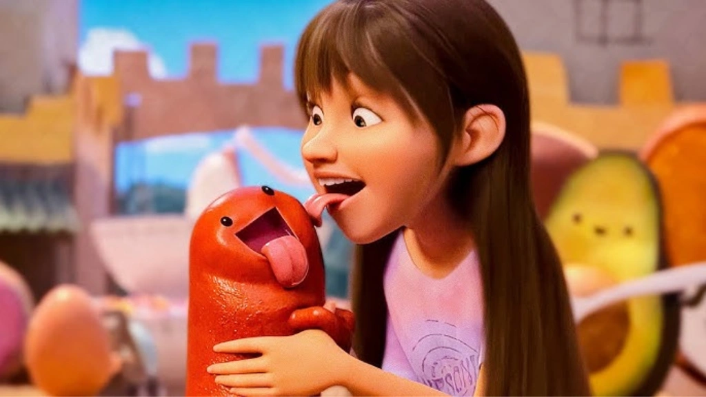 Une girafe en peluche et des saucisses qui parlent : c'est le casting du dernier film d'animation de Netflix qui cartonne !