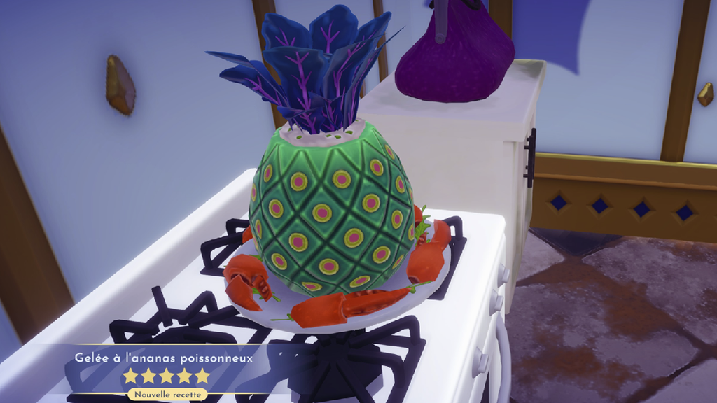 Gelée à l'Ananas poissonneux Disney Dreamlight Valley : comment préparer cette recette de Plat principal 5 étoiles ?