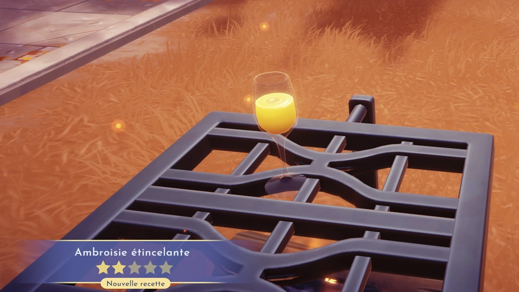 Ambroisie étincelante Dreamlight Valley : comment préparer cette recette 2 étoiles ?