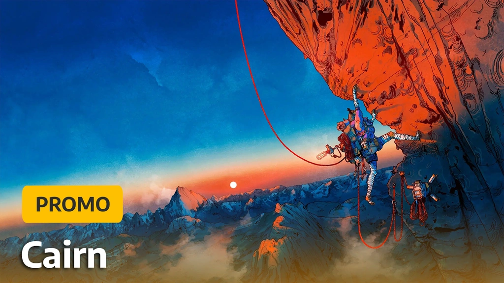 Vivez une aventure unique et poétique d’escalade avec Cairn à prix réduit sur Gamesplanet !