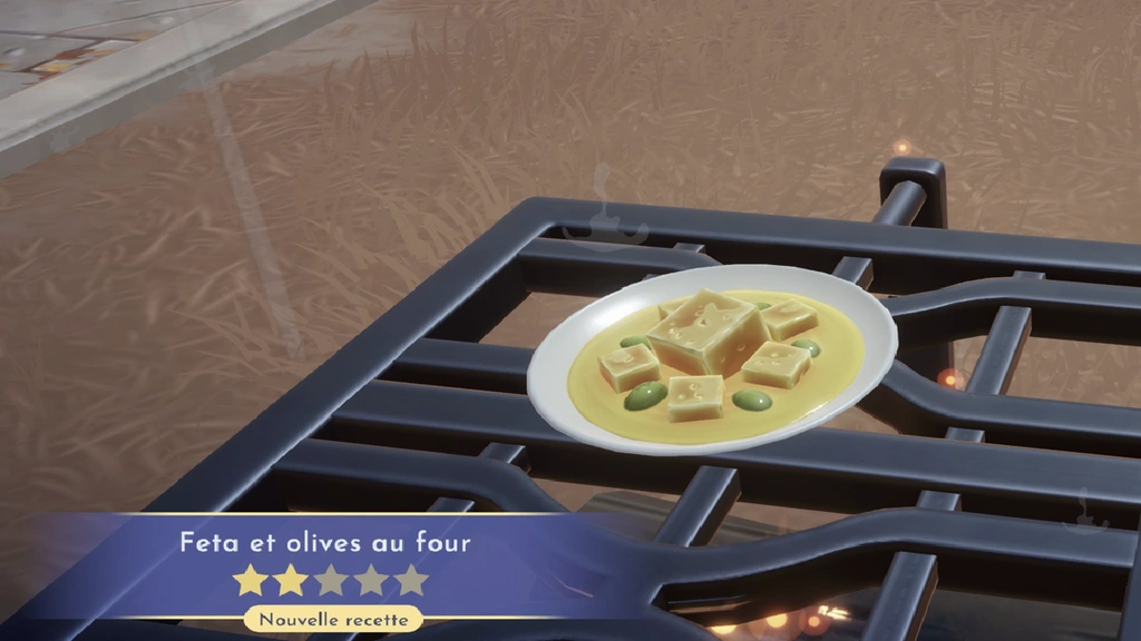 Feta et olives au four Disney Dreamlight Valley : comment préparer cette recette 2 étoiles ?