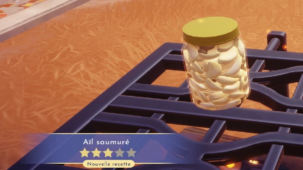Ail saumuré Disney Dreamlight Valley : comment préparer cette recette 3 étoiles ?