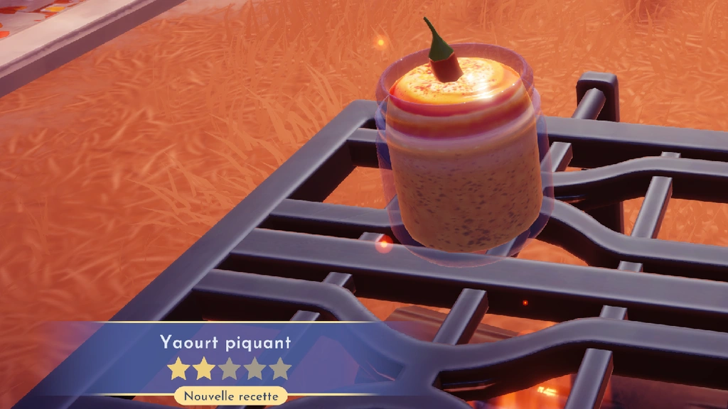 Yaourt piquant Disney Dreamlight Valley : comment préparer cette recette 2 étoiles ?