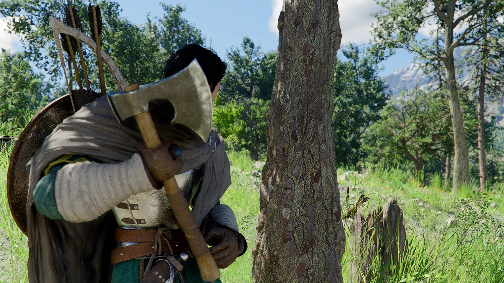 Bois Crimson Desert : comment utiliser la hache de bûcheron pour couper des arbres ?