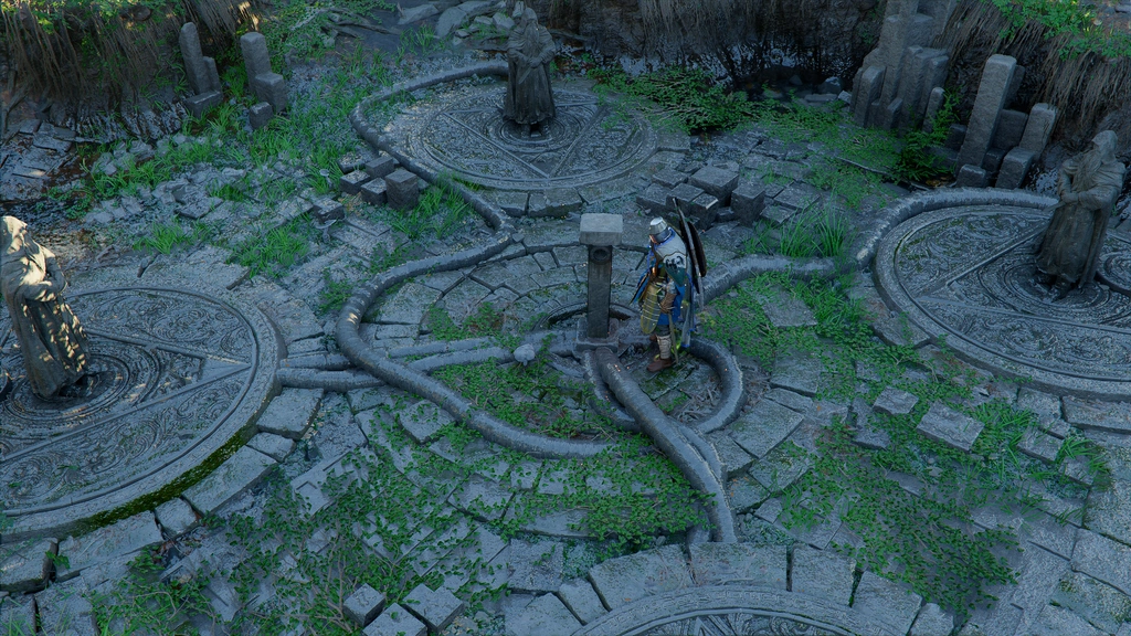 Ruines des Plaines du soleil levant Crimson Desert : comment résoudre le secret des statues tournantes ?