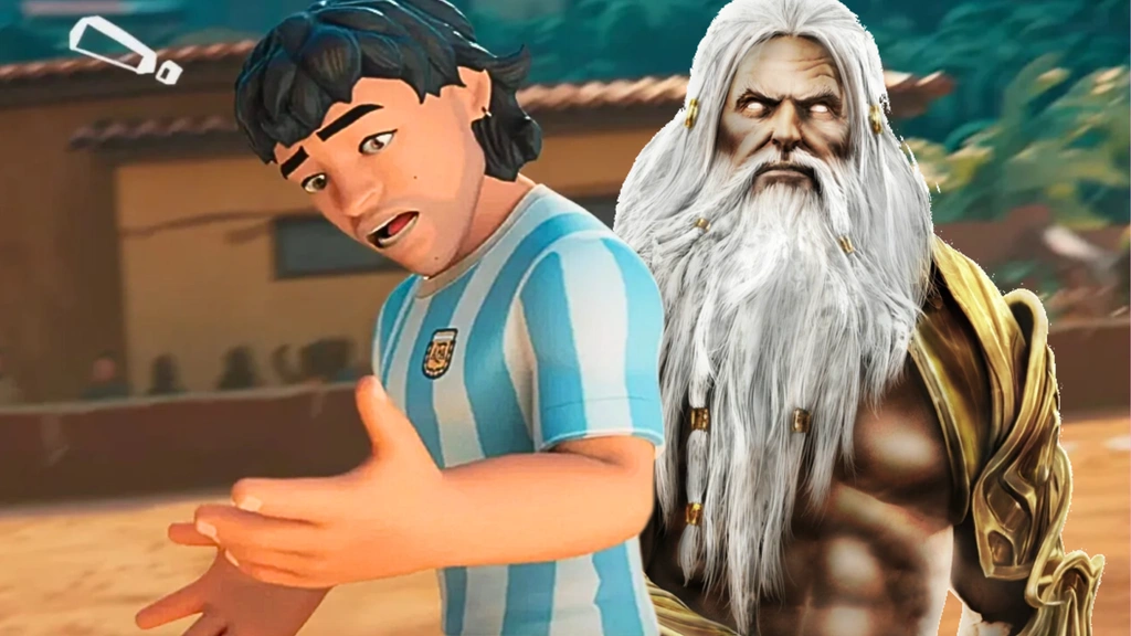 FIFA : il existe un nouveau jeu de foot où Maradona peut... utiliser les pouvoirs de Zeus et mettre des lucarnes !