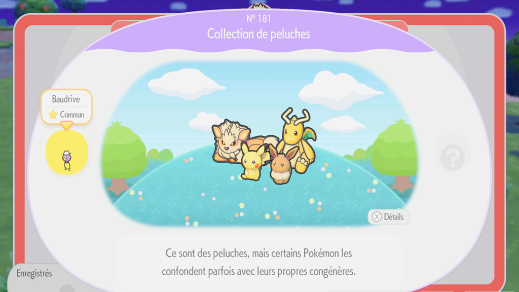 Image Peluches Pokopia : la liste complète et où trouver les Iles-Rêves ?