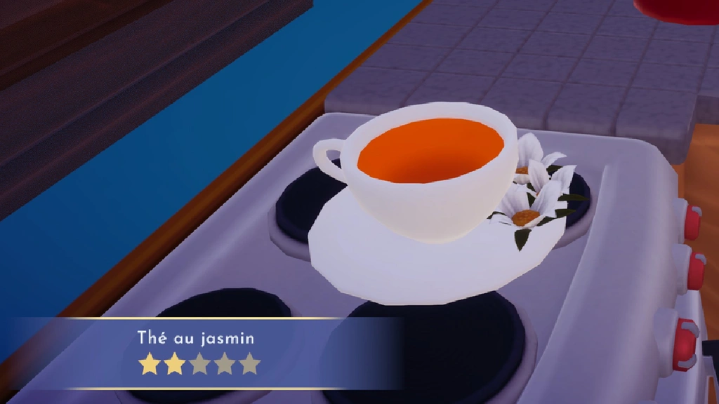 Thé au jasmin Disney Dreamlight Valley : comment préparer cette recette 2 étoiles ?