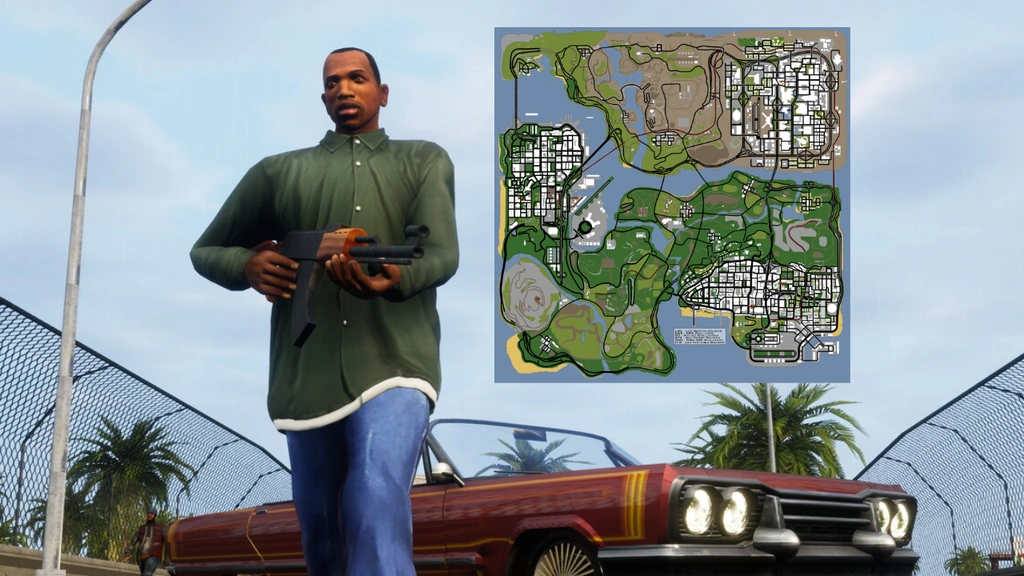 La map de GTA San Andreas met toujours une claque aux jeux modernes et voici pourquoi