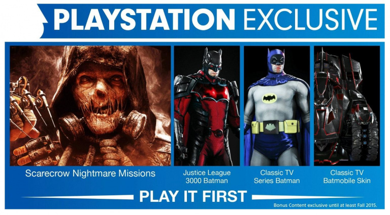 Batman Arkham Knight : Le contenu exclusif de l'édition PS4 arrivera plus tard sur PC et Xbox One