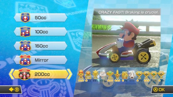 Mario Kart 8 accélère et passe aux 200cc 