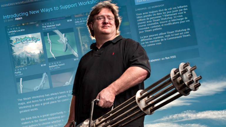 Mods payants sur Steam, Gabe Newell prend la parole