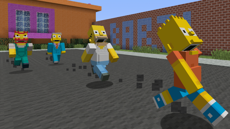 Les Simpson débarquent dans Minecraft sur PlayStation