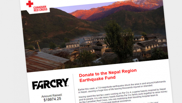 Ubisoft Montréal (Far Cry 4) vient en aide au Népal 