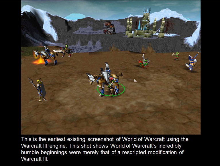 Des images des premières versions de World of Warcraft