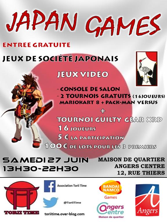 Japan Games, une journée consacrée aux jeux japonais à Angers