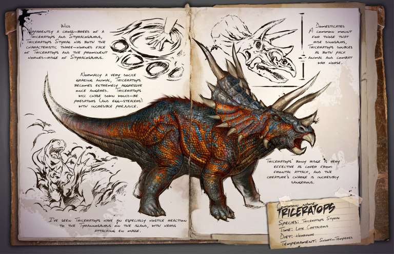Guide du dressage du Triceratops Ark Survival Evolved