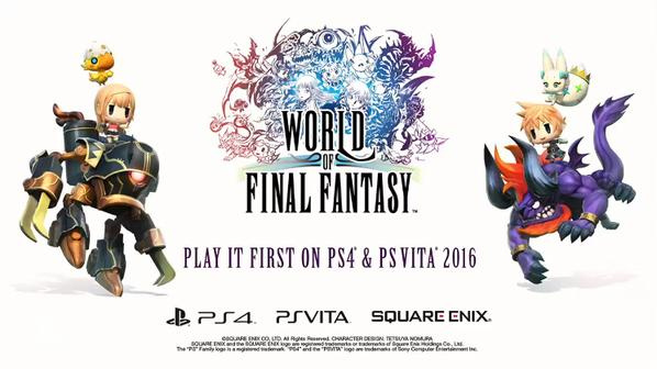 E3 2015 : World of Final Fantasy annoncé sur PS4 et PS Vita
