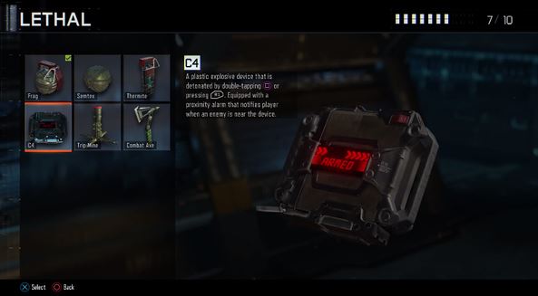 Liste des équipements de Black Ops 3 (Grenades)