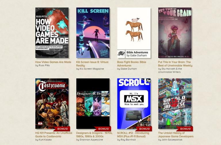 Story Bundle : Des livres sur le jeu vidéo pour quelques dollars