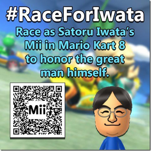 Rendez hommage à Iwata en jouant son Mii dans Mario Kart 8