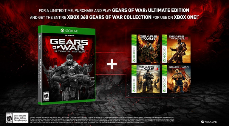 Gears of War Ultimate Edition livré avec les jeux Xbox 360