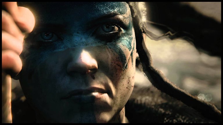 Le visage de l'héroïne de Hellblade