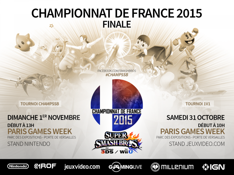 PGW : Finale des championnats de France de Super Smash Bros - Dimanche 1er novembre
