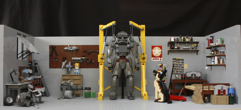 Fallout 4 : le garage recréé en LEGO