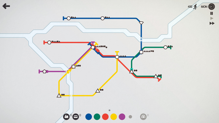 Mini Metro, le transport en toute simplicité