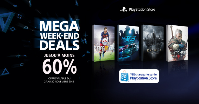 PS Store : Jusqu'à -60% ce week-end !