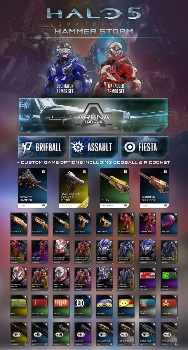 Halo 5 détaille le contenu de la mise à jour Hammer Storm