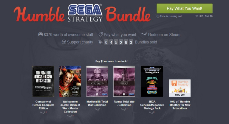 Le Humble Bundle Sega Strategy disponible dès maintenant