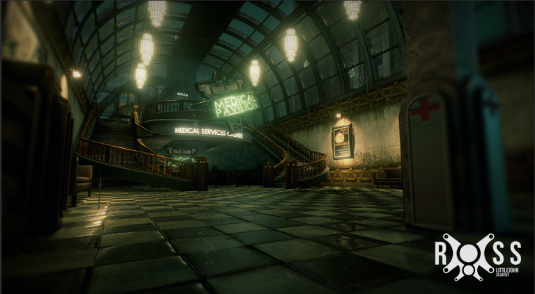 Bioshock : Le pavillon médical recréé sous Unreal Engine 4
