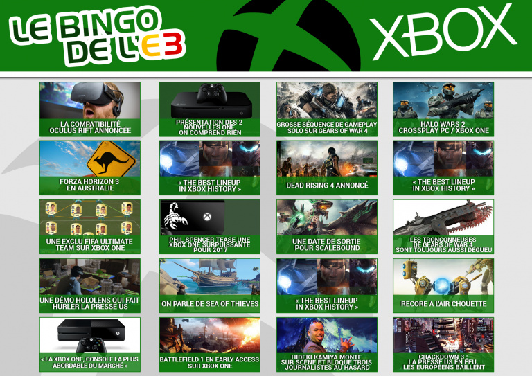 E3 2016 : les Bingos de Jeuxvideo.com !