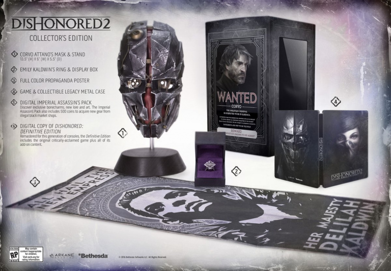 E3 2016 : Le Collector US de Dishonored 2 se dévoile