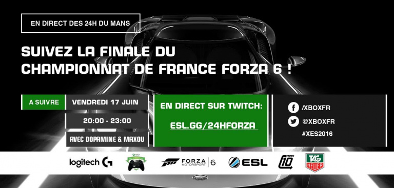 XES 2016 - Forza Motorsport 6 : Les meilleurs joueurs s'affrontent en live pour le titre de champion de France