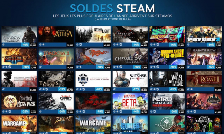 Soldes Steam : notre sélection des meilleures offres