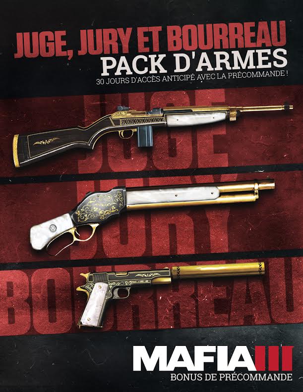 Mafia III présente son pack d’armes « Juge, Jury et Bourreau »