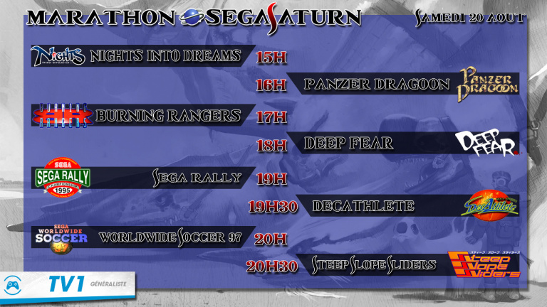 Marathon dédié à la Sega Saturn ce week-end
