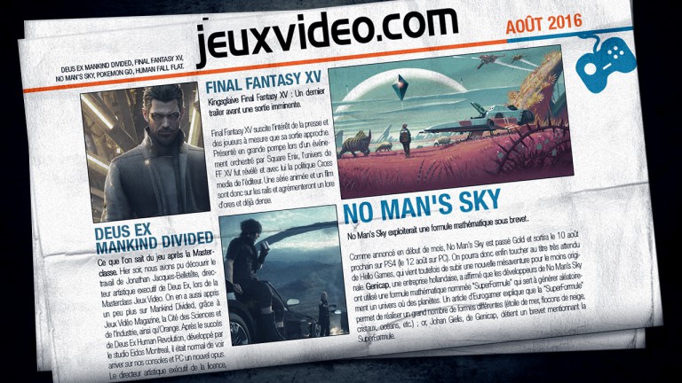 Aujourd'hui sur Jeuxvideo.com : Deus Ex GO, l'attaque des Titans, rétro découverte...