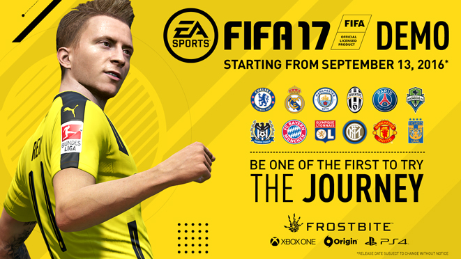 FIFA 17 : Equipes, stades et modes de jeux disponibles dans la démo