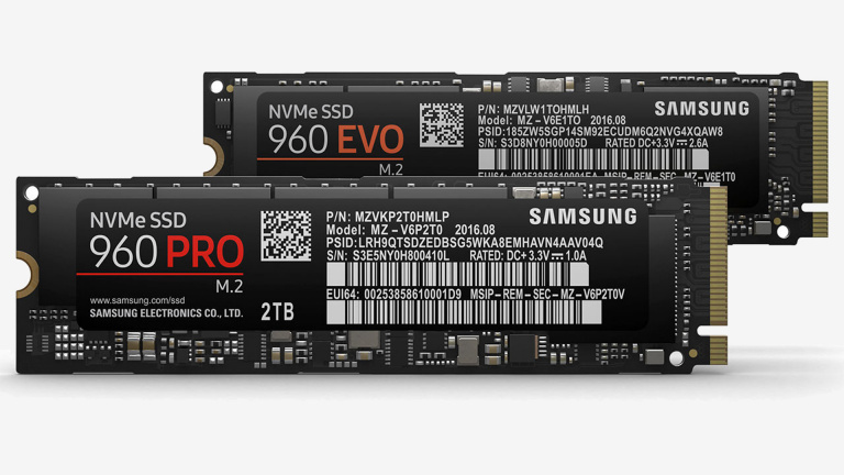 Jusqu’à 3,5 Go/s de débit sur les nouveaux SSD Samsung 960 Pro et 960 Evo