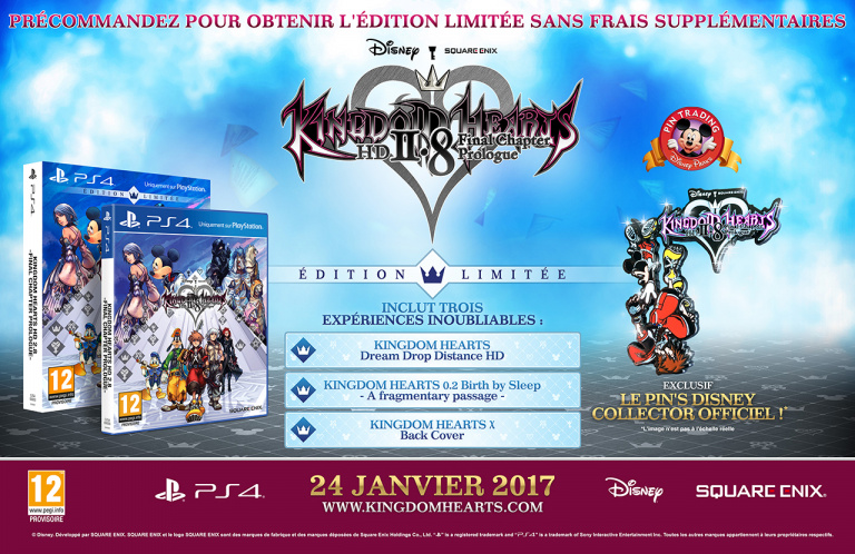 Kingdom Hearts HD 2.8 : Final Chapter Prologue dévoile ses bonus de précommande