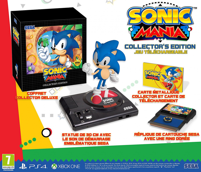 Sonic Mania : l'édition collector sera aussi disponible en France, sur PS4 et One seulement ?