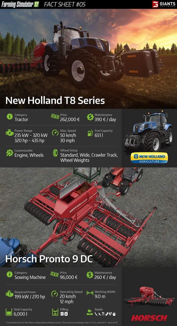 New Holland T8 Series + Horsch Pronto 9 DC