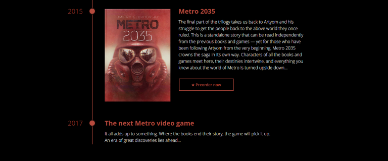 Metro : Le prochain jeu pour 2017