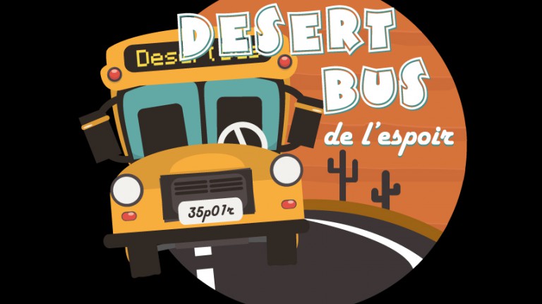 Le Desert Bus de l'Espoir reprend la route pour la bonne cause, en direct tout le week-end !