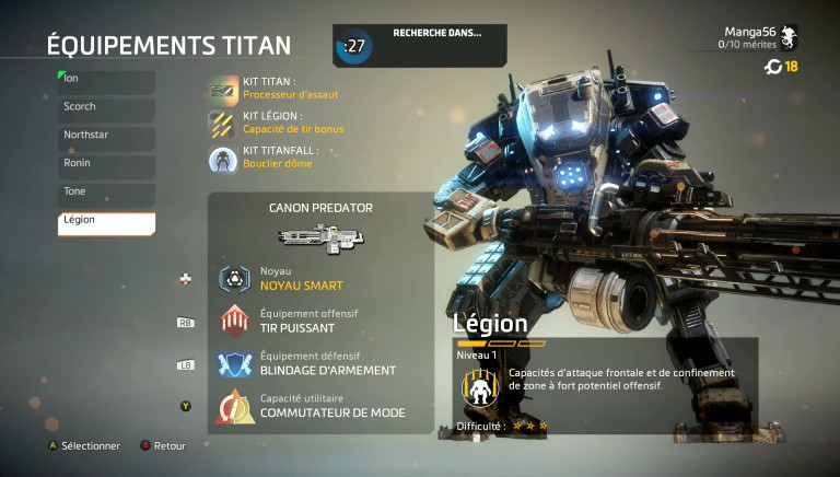 Maîtriser le Titan Legion