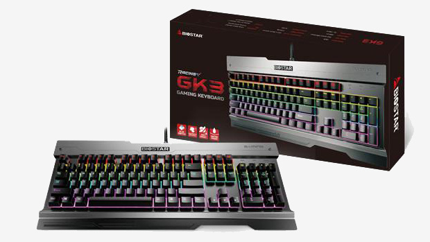 45$ ! C’est le prix du GK3, premier clavier mécanique estampillé Biostar